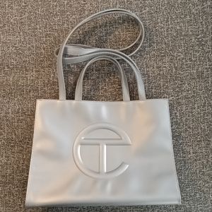 TELFAR Shopping Bag - Medium, Silver
